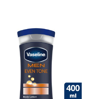 Vaseline Men SPF10 Body Lotion Even Tone 400ml - Set of 3 Pcs