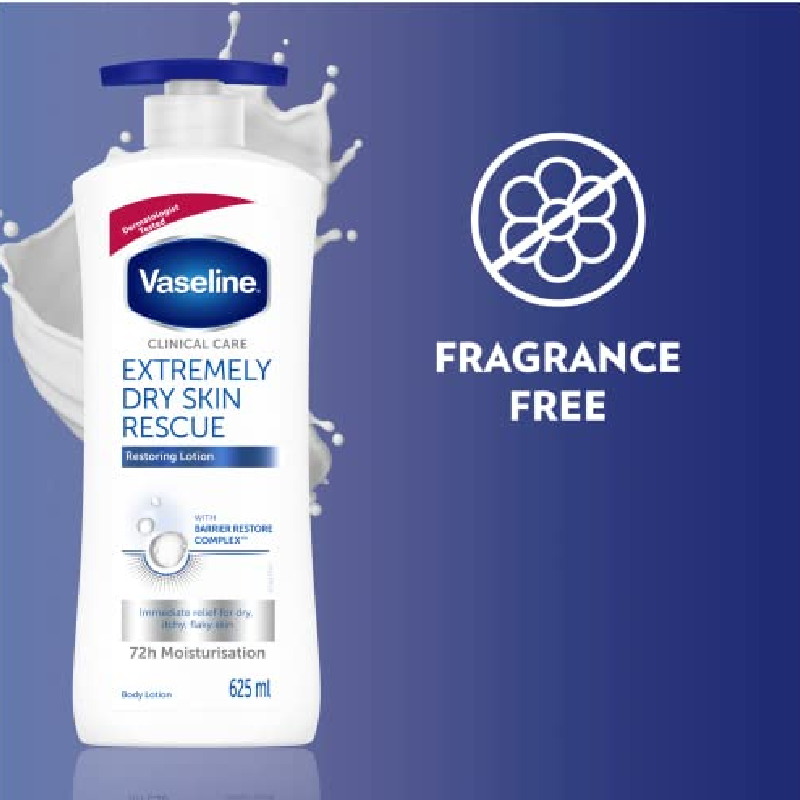 Vaseline Clinical Care Body Lotion Extremely Dry Skin Rescue 625Ml (Pack Of 3Pcs) 3 Vaseline Clinical Care Body Lotion Extremely Dry Skin Rescue 625Ml (Pack Of 3Pcs)