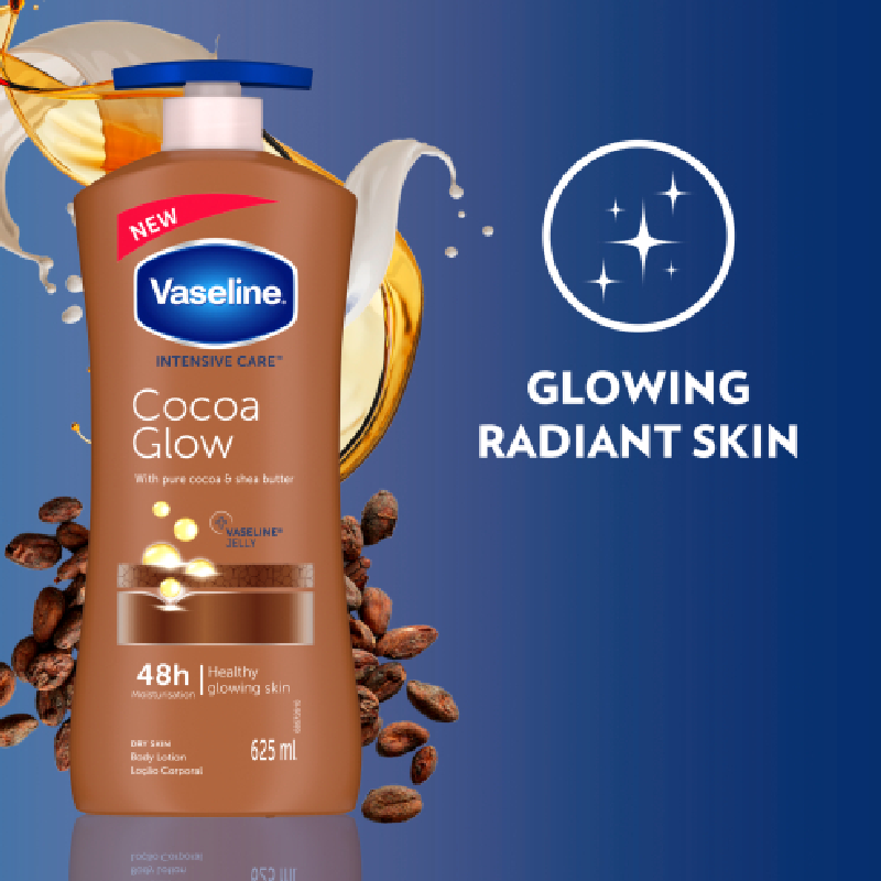Vaseline Intensive Care Body Lotion Cocoa Glow 625Ml (Pack Of 3Pcs) 7 Vaseline Intensive Care Body Lotion Cocoa Glow 625Ml (Pack Of 3Pcs)