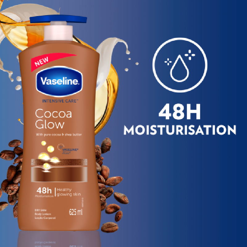 Vaseline Intensive Care Body Lotion Cocoa Glow 625Ml (Pack Of 3Pcs) 6 Vaseline Intensive Care Body Lotion Cocoa Glow 625Ml (Pack Of 3Pcs)