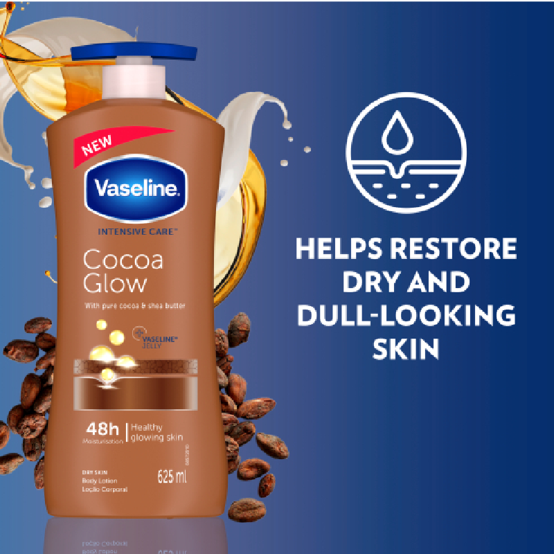 Vaseline Intensive Care Body Lotion Cocoa Glow 625Ml (Pack Of 3Pcs) 5 Vaseline Intensive Care Body Lotion Cocoa Glow 625Ml (Pack Of 3Pcs)