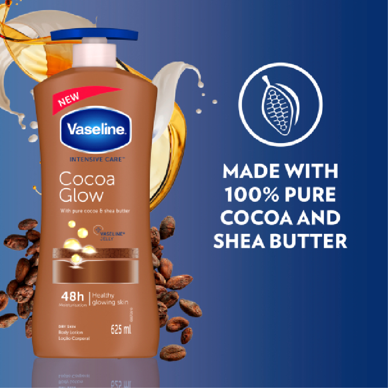 Vaseline Intensive Care Body Lotion Cocoa Glow 625Ml (Pack Of 3Pcs) 4 Vaseline Intensive Care Body Lotion Cocoa Glow 625Ml (Pack Of 3Pcs)
