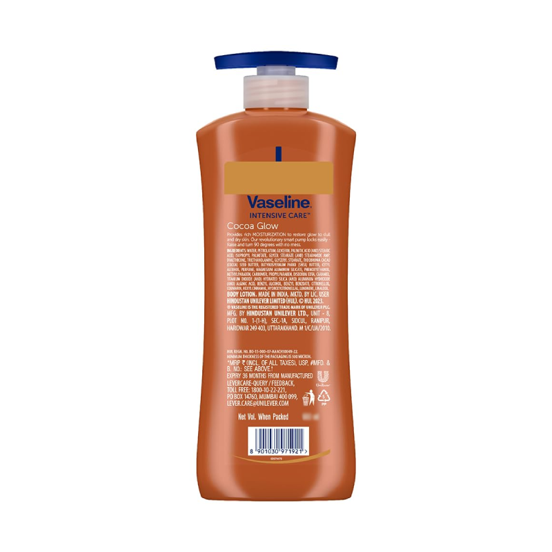 Vaseline Intensive Care Body Lotion Cocoa Glow 625Ml (Pack Of 3Pcs) 2 Vaseline Intensive Care Body Lotion Cocoa Glow 625Ml (Pack Of 3Pcs)