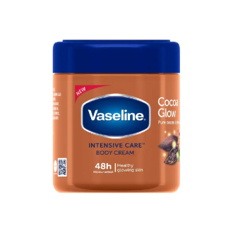 Vaseline Moisturizing Body Cream Cocoa Glow 400ml (Pack of 3pcs)