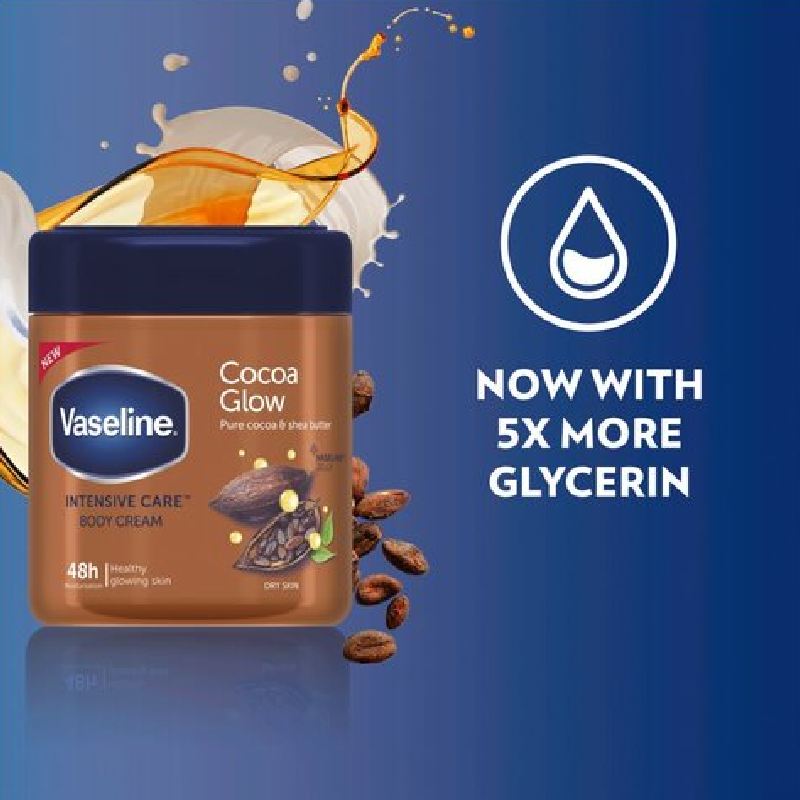 Vaseline Moisturizing Body Cream Cocoa Glow 400Ml (Pack Of 3Pcs) 5 Vaseline Moisturizing Body Cream Cocoa Glow 400Ml (Pack Of 3Pcs)