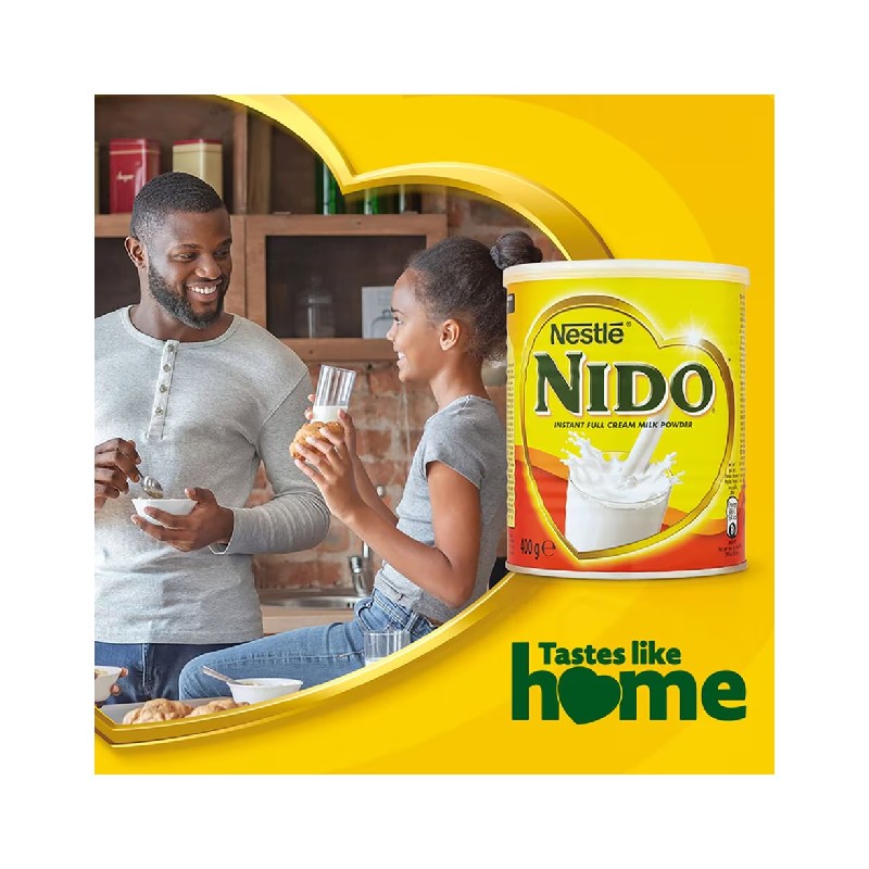 Nestle Nido Milk Powder, Fortified, Rich In Fiber, Immunity - Iron, Zinc, Vitamins A,C &Amp; D 900G Tin
