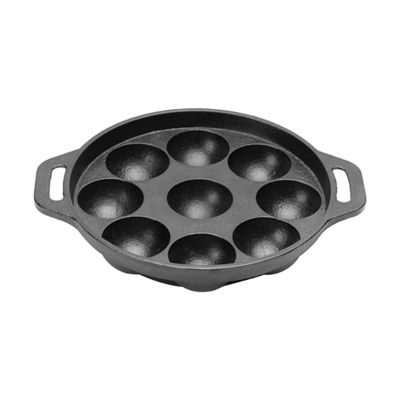Pigeon Kitumbua Nonstick Paniyarakkal 9 Round - 4 Mm Thickness Sturdy Cool Touch Handle Metal Spoon Friendly Sap 16273 1 Pigeon Kitumbua Nonstick Paniyarakkal 9 Round - 4 Mm Thickness Sturdy Cool Touch Handle Metal Spoon Friendly Sap 16273