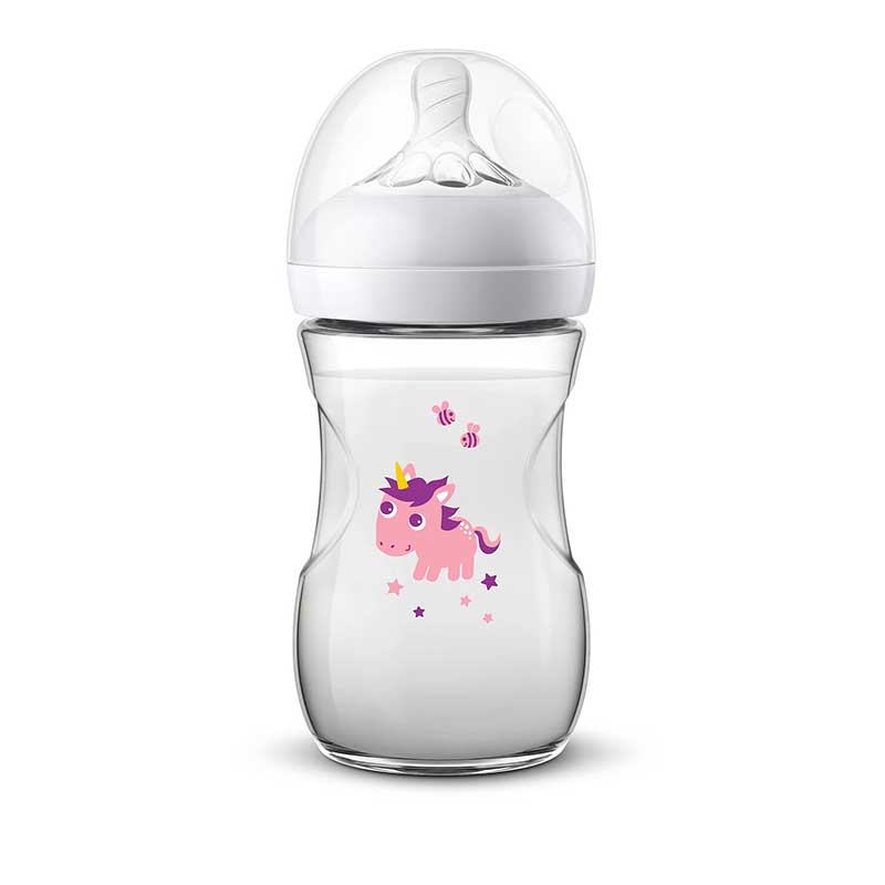Philips Avent Bottle Natural Unicorn 260Ml/9Oz 2 Holes 1M+ 070/25 1 Philips Avent Bottle Natural Unicorn 260Ml/9Oz 2 Holes 1M+ 070/25