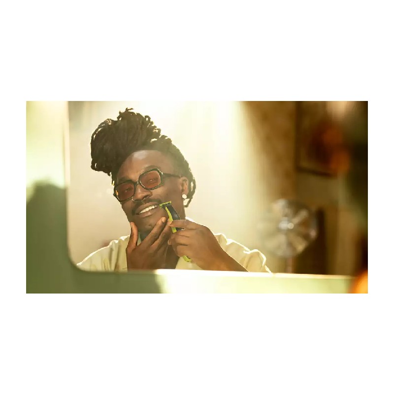 Philips 1 Blade Shaver/Trimmer, Rechargeable, Ni-Mh Battery 8 Hours Recharge With A Usb-A Cable, 45 Mins Runtime, 5 In 1 Adjustable Clip On Comb Qp2724/10