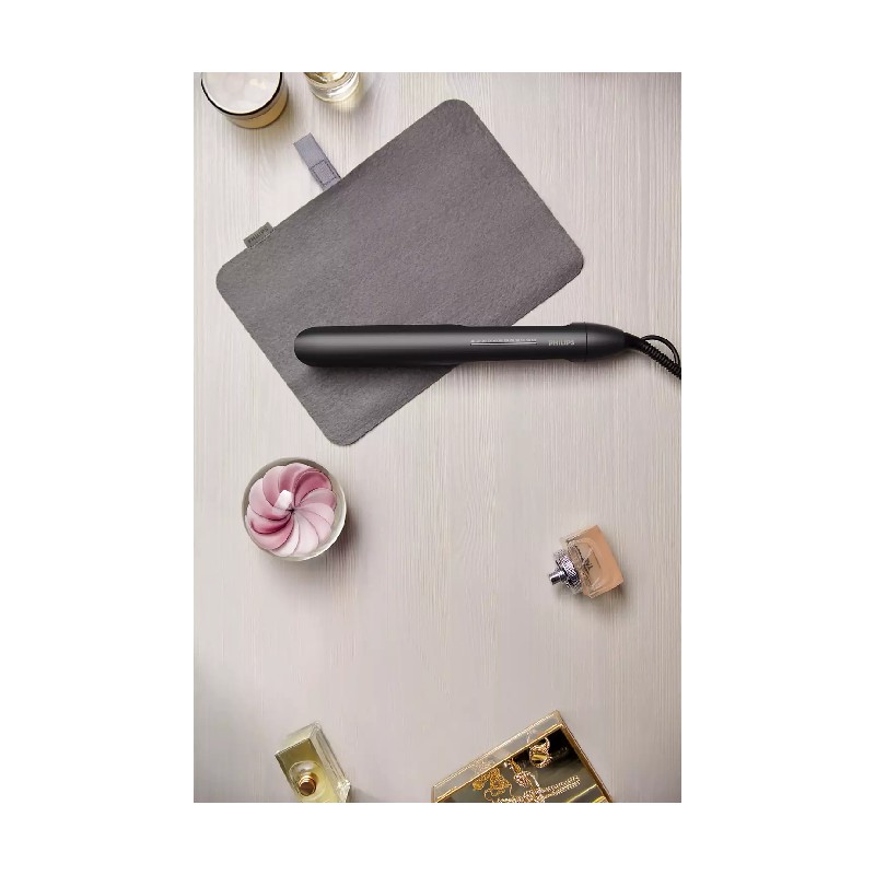 Philips Hair Straightener, Essential Hair Care Classic, 210C, On/Off, 25X105Mm Plate Size, Argan Oil Infused Ceramic Plates, Ptc Heater, Closing Lock, 60Sec. Instant Heat, Universal Voltage Bhs510