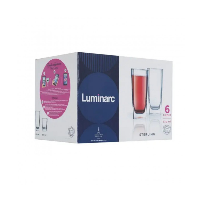 Luminarc Sterling Tumbler 330Ml 6Pcs Fh N0769 5 Luminarc Sterling Tumbler 330Ml 6Pcs Fh N0769