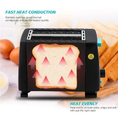 Raf Toaster 2 Slice 650W, Double Sided Baking R.262 4 Raf Toaster 2 Slice 650W, Double Sided Baking R.262