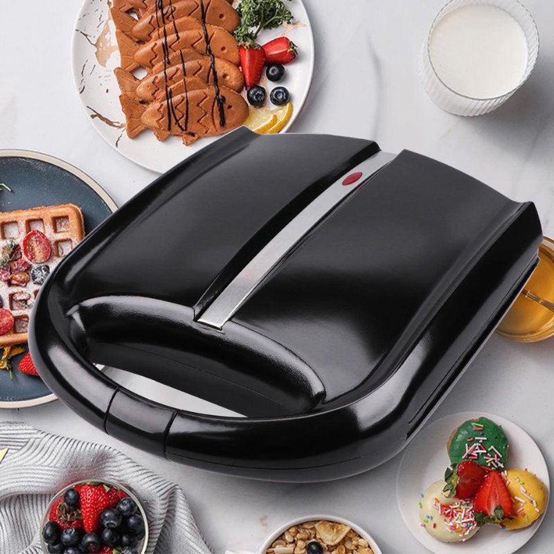Raf Sandwich Maker 1400W 4 Slice Double-Sided Heating, Non-Stick Coated R.2290
