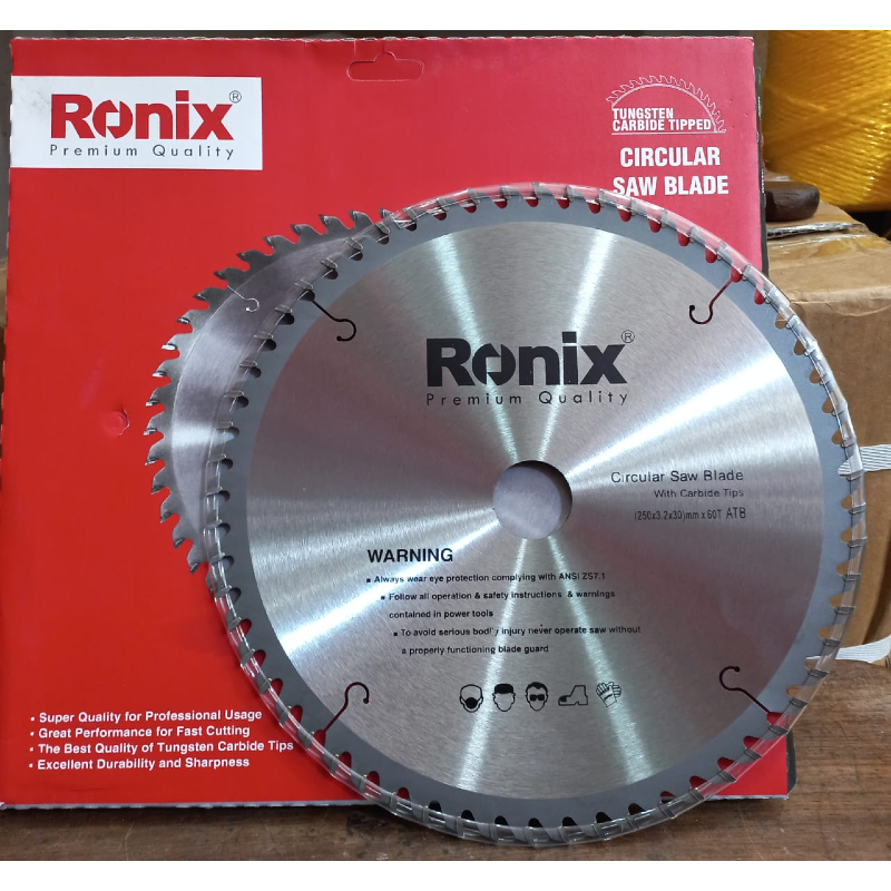 Ronix Tct Saw Blade Atb 250*60T Rh-5110 4 Ronix Tct Saw Blade Atb 250*60T Rh-5110
