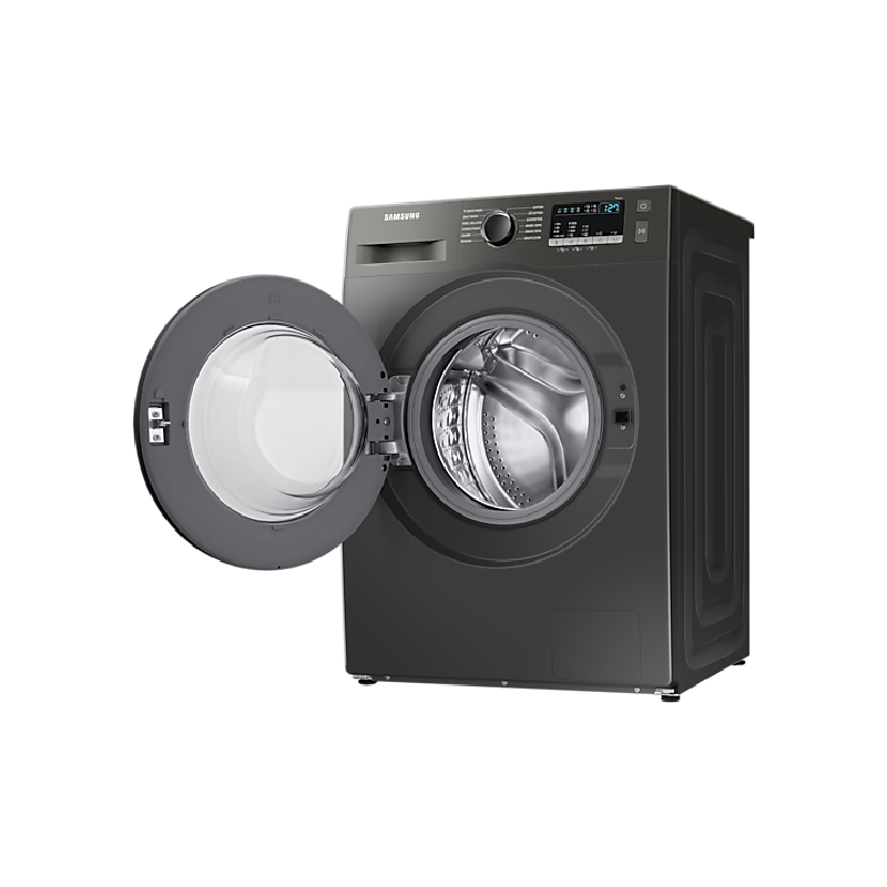 Samsung Washing Machine 7Kg Front Load, Digital Inverter Technology, Diiamond Drum, Quick Wash, Eco Bibble,  Energy Saving, Hygiene Steam, Silver Ww70T4020Cx/Nq