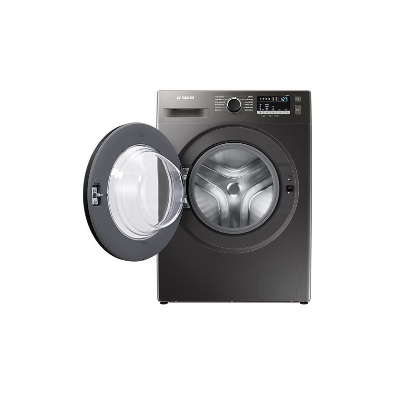Samsung Washing Machine 7Kg Front Load, Digital Inverter Technology, Diiamond Drum, Quick Wash, Eco Bibble,  Energy Saving, Hygiene Steam, Silver Ww70T4020Cx/Nq