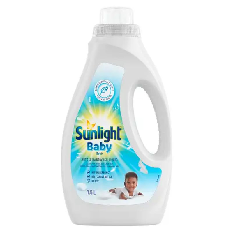 Sunlight Baby Auto &Amp; Handwash Liquid 1.5L - Set Of 3 Pcs 1 Sunlight Baby Auto &Amp; Handwash Liquid 1.5L - Set Of 3 Pcs