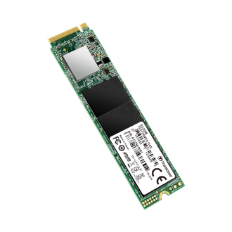 Transcend Internal SSD 512GB, M.2 2280, PCIe Gen3x4, M-Key, 3D TLC, DRAM-less, RAID Engine and LDPC, Dynamic Thermal Throttling Mechanism TS512GMTE110S