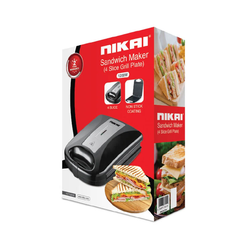 Nikai Sandwich Toaster 4 Slice 3 In 1 Waffle Grill And Sanwich 1200W Ngt928A1 Non Stick Coating Plates With Light Indicator And Lock 7 Nikai Sandwich Toaster 4 Slice 3 In 1 Waffle Grill And Sanwich 1200W Ngt928A1 Non Stick Coating Plates With Light Indicator And Lock