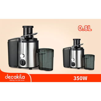 Decakila Juicer Extractor 0.8l Juice Jug with Stainless Steel Housing 350w Kejc010b two speed control anti slip feet design large diameter fruit inlet
