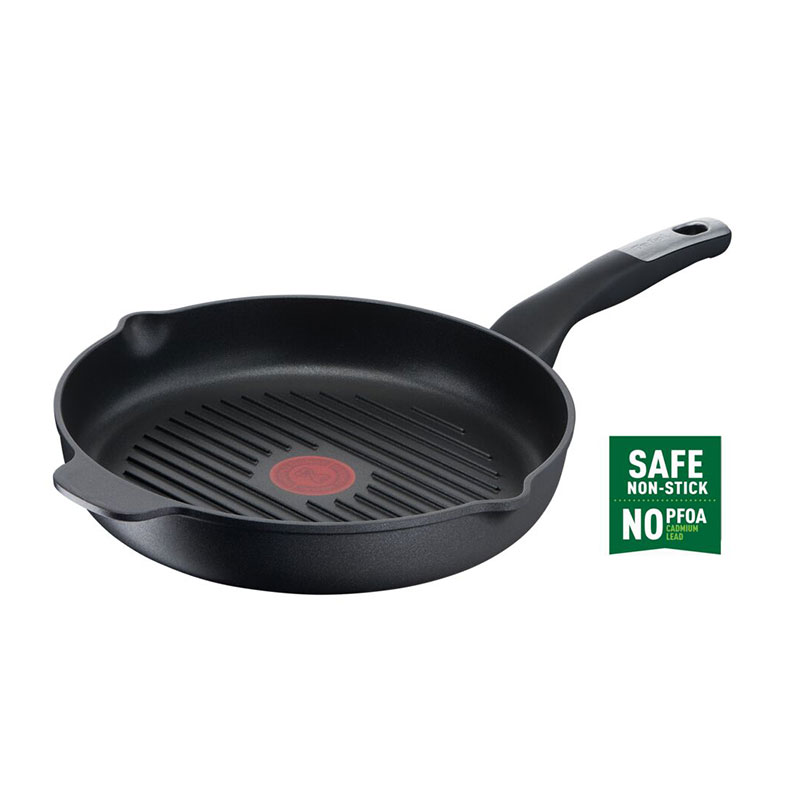 Tefal Unlimited Frypan Grill 26Cm Nonstick Induction E2294074 Aluminium Material Heat Indicator Thermo Signal Titanium Coating Made In France 5 Tefal Unlimited Frypan Grill 26Cm Nonstick Induction E2294074 Aluminium Material Heat Indicator Thermo Signal Titanium Coating Made In France