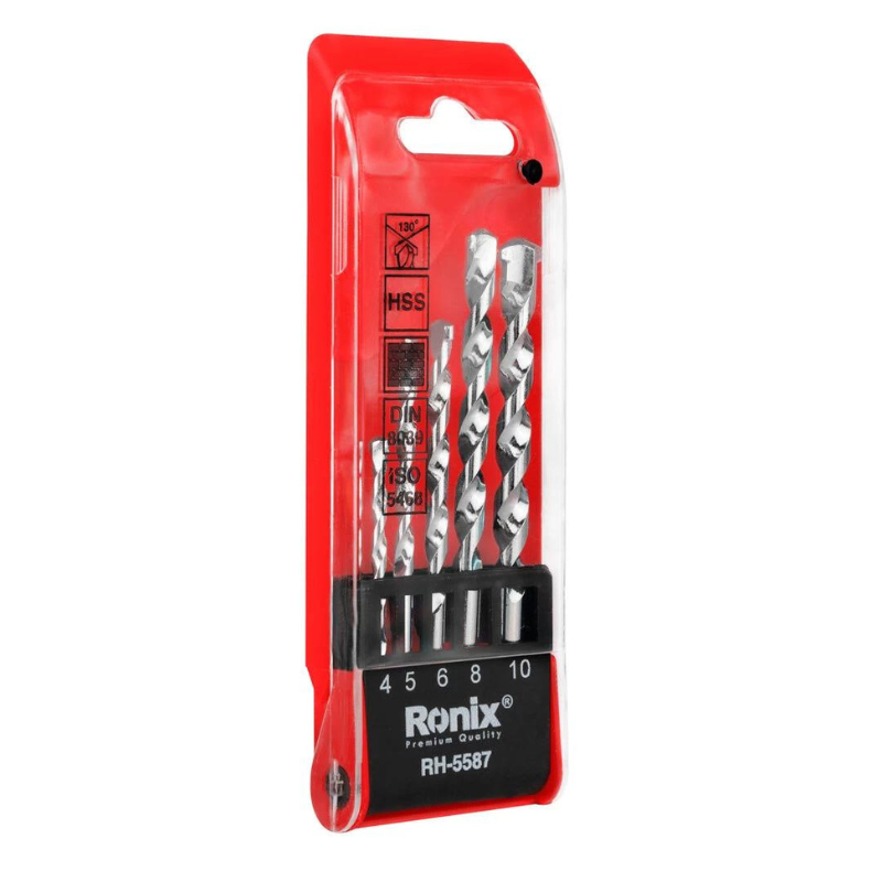 Ronix Masonry Bit 5Pcs Set Rh-5587 5 Ronix Masonry Bit 5Pcs Set Rh-5587