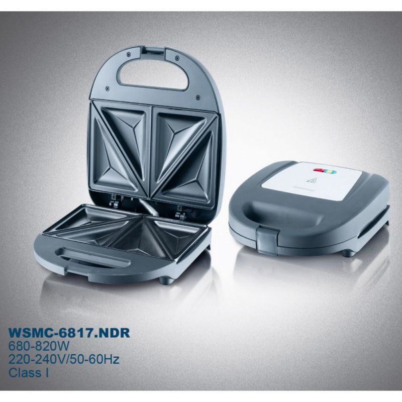 Westpoint Sandwich Maker 2 Slice 820W Stainless Steel Wsmc-6817.Ndr 4 Westpoint Sandwich Maker 2 Slice 820W Stainless Steel Wsmc-6817.Ndr