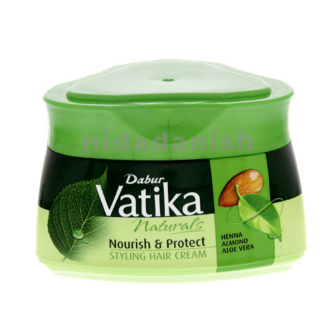 Vatika Hair Cream Nourshing & Protect, Natural Moisturizing Hair Cream for Men and Women with All Hair Types, Scalp Hydrating Moisturizer 210ml (Pack of 6)