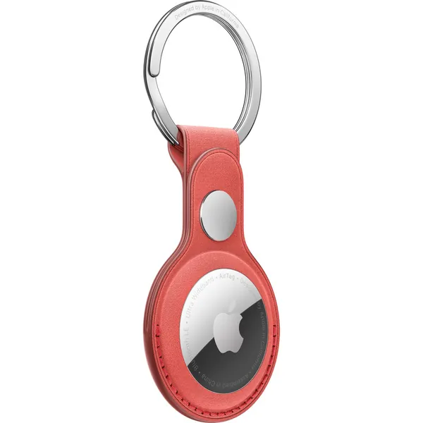 Apple Airtag Finewoven Key Ring Coral 2 Apple Airtag Finewoven Key Ring Coral
