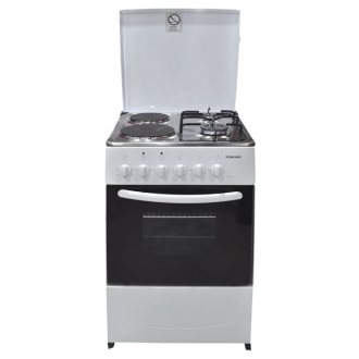 Nikai Oven Cooking Range 2 Burner and 2 Hotplate 50x50cm TFG14N22 Double Layer Glass Metalic Lid Hot Plate And Gas Burner Combination