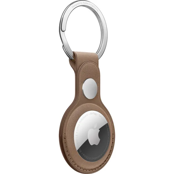 Apple Airtag Finewoven Key Ring Taupe 2 Apple Airtag Finewoven Key Ring Taupe