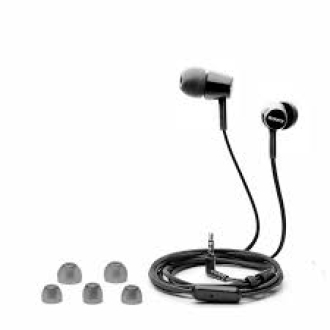 Sony In-Ear Type Headphones, 9 mm, Driver Unit, Neodymium Magnet, 1.2m Cord, Smartphone Compatible for Calls MDR-EX155APWQE
