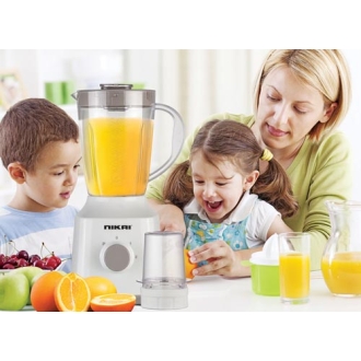 Nikai Blender 1.5l with Dry Grinder 300w Nb1700t3 Unbreakable Jar Stainless Steel Blades 2 Speeds With Pulse