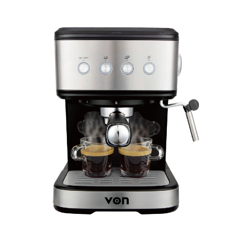 Von Espresso Coffee Maker 1.5L With Nespresso Handle, Stainless Steel Vcme-851Dx 1 Von Espresso Coffee Maker 1.5L With Nespresso Handle, Stainless Steel Vcme-851Dx