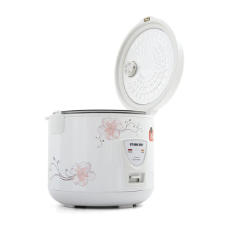 Nikai Rice Cooker 1.8L Keep Warm Function Teflon Coated Inner Pot 762W NR674N3 Plastic Steamer Double Thermostat Control Detachable Power Cord