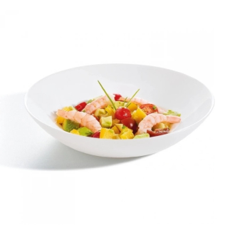 Luminarc Diwali Soup Plate 20cm White P6039 (Pack of 6Pcs)