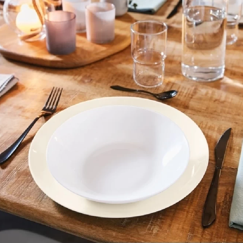 Luminarc Diwali Soup Plate 20Cm White P6039 (Pack Of 6Pcs) 4 Luminarc Diwali Soup Plate 20Cm White P6039 (Pack Of 6Pcs)