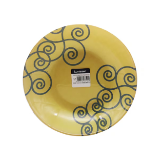 Luminarc Simply Marah Soup Plate Blue & Gold V4176 (Pack of 6Pcs)