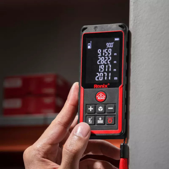 Ronix Laser Meter 50M 100M High Accuracy Mini Range Finder | Low Cost Laser Distance Sensor | Perfect for Construction Work, Interior Design, Real Estate | Durable, Reliable, Precise Laser Ruler RH-9353