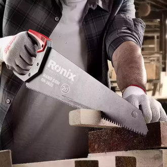 RONIX Hand Saws | Sharp Tooth Technology, Ergonomic TPR Handle, Induction-Hardened Teeth | Ideal for Wood & Plastic Cutting | Rust-Resistant Coating | Professional-Grade Durability & Precision 20" RH-3622