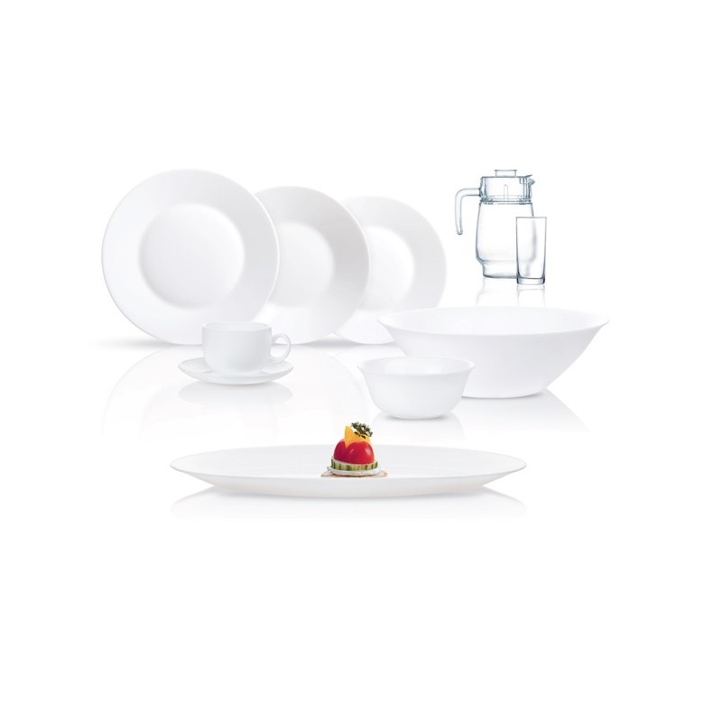 Luminarc Essence White 46Pc Dinner Set N1220 1 Luminarc Essence White 46Pc Dinner Set N1220