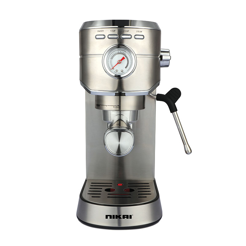 Nikai Coffee Machine 1.2L Water Tank Manual 1450W Nem330A High Pressure Frothing Function With Warming Plate And 20 Bar Pressure Pump 1 Nikai Coffee Machine 1.2L Water Tank Manual 1450W Nem330A High Pressure Frothing Function With Warming Plate And 20 Bar Pressure Pump