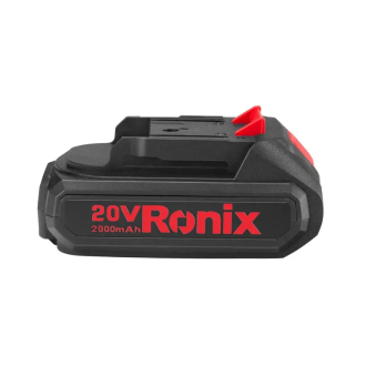 Ronix Lithium-Ion Battery |  Battery Pack |  22V Fast Charger | Compact Design, LED Indicator, Quick Charge | High Performance for Power Tools, 20V 2Ah 8690