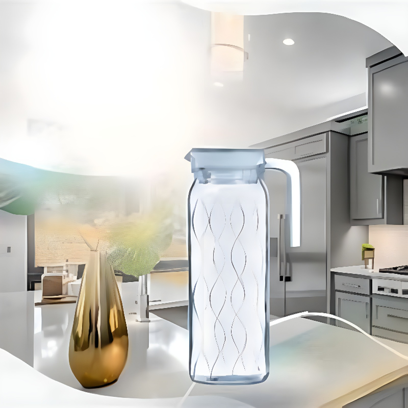 Luminarc Dona Embossment Wave Glass Jug 1L Transparent Q0433 2 Luminarc Dona Embossment Wave Glass Jug 1L Transparent Q0433