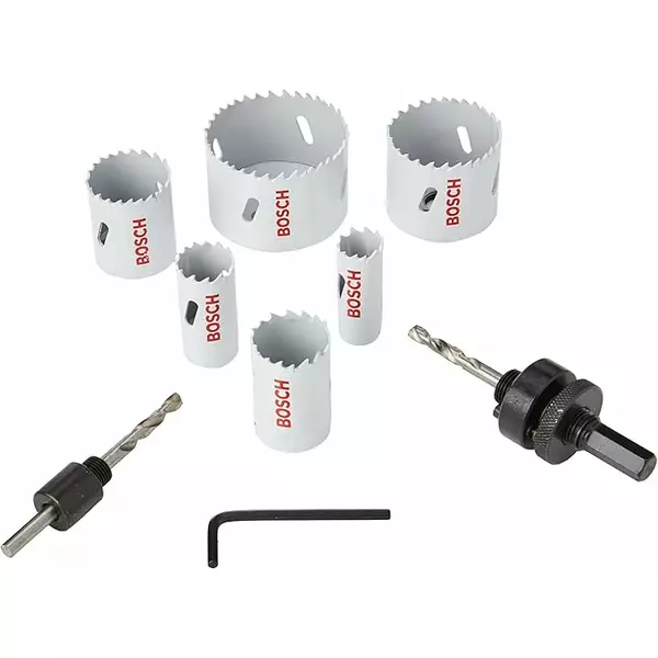 Bosch Electricians Hole Saw Set 2608580804 (Pack Of 9Pcs) 1 Bosch Electricians Hole Saw Set 2608580804 (Pack Of 9Pcs)