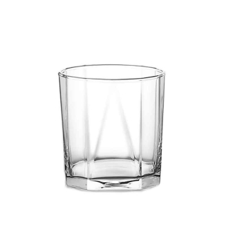 Ocean Glass 6pcs Pyramid Rock 330ml Drink Tumbler 1B02311