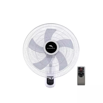 Dolphin Wall Fan - 18-Inch, Five Blades, Indoor Use, with Remote Control, ME-1805WP-R.