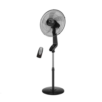 Dolphin Stand Fan - 16", 50W with Timer & Speed Settings, Plastic Blades, Remote Control and Touch Screen, ME-16088.