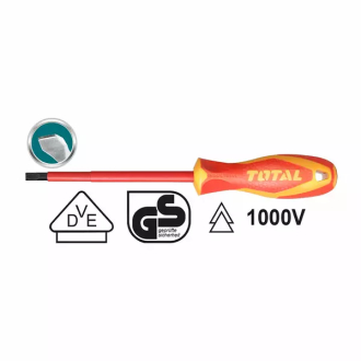 Total Screwdriver Insulated & Magnetic 100mm THTIS4100