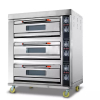 Generic Commercial Gas Baking Oven 3 Door 6 Tray